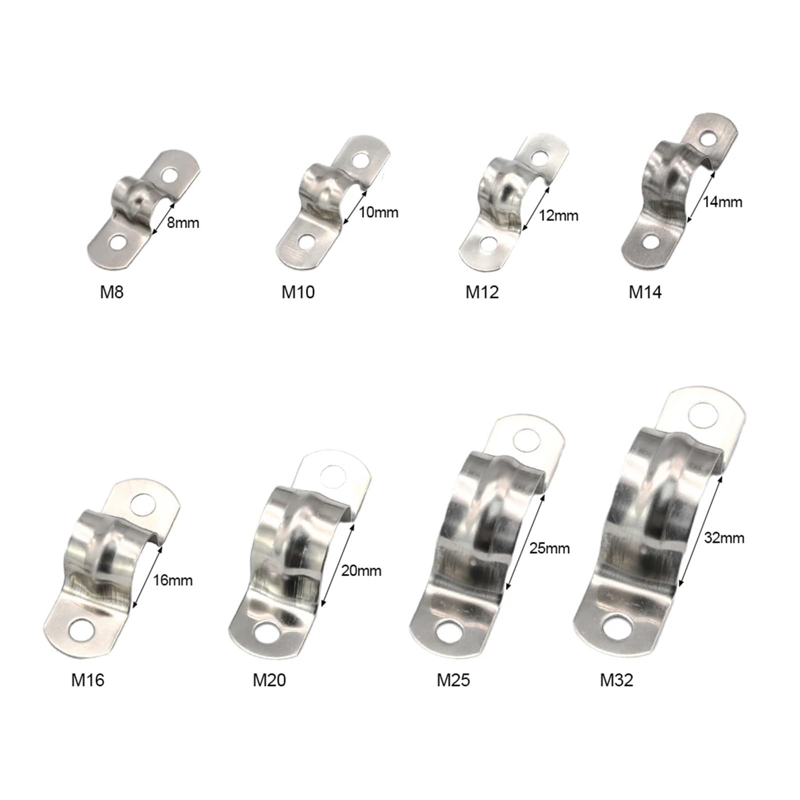 10 Colliers De Serrage En Forme U Pour Tuyaux