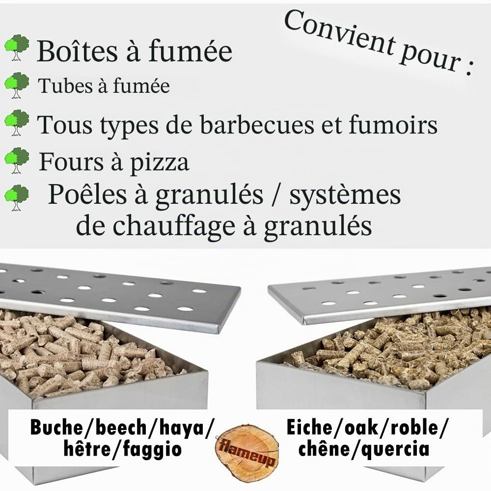 pellets de Fumage chêne et hêtre 15 kg + 15 kg pellets Bois pour Barbecue Four à Pizza fumoir extérieur Accessoires | 15 kg chacun, bois, barbecue, extérieur, granulés de bois, jardin