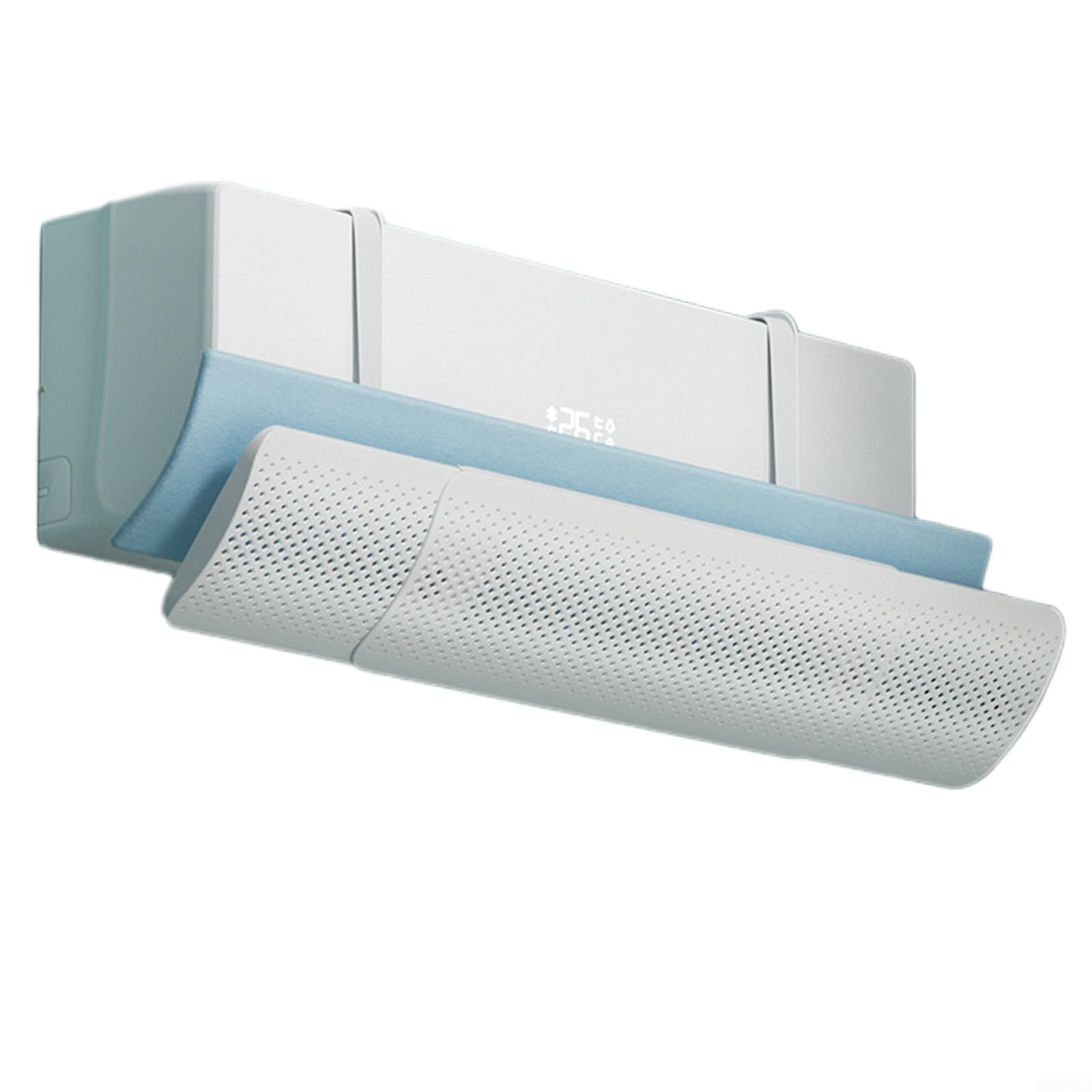 Adjustable Telescopic Air Conditioning Baffle, Anti Wind Design, Install, Compatible With Wall Mounted ACs, Adjustable Airflow Direction(anion filter)