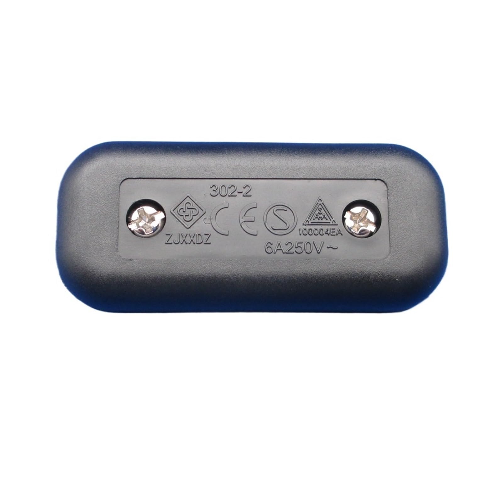 1 stücke Zwei-draht steuerung AUF/OFF Inline Schalter weiß Schwarz In linie Tisch Lampe Schreibtisch Licht Kabel Kabel schalter 110-250V 6A(White)