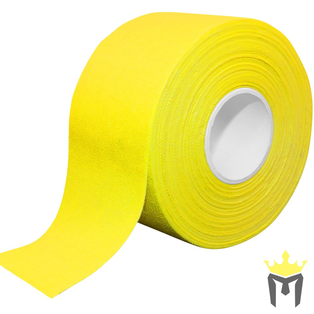 Meister Premium Athletic Zinc Oxide Trainer's Tape for Sports and Medical - 13.7m x 3.8cm - Yellow - 6 Rolls
