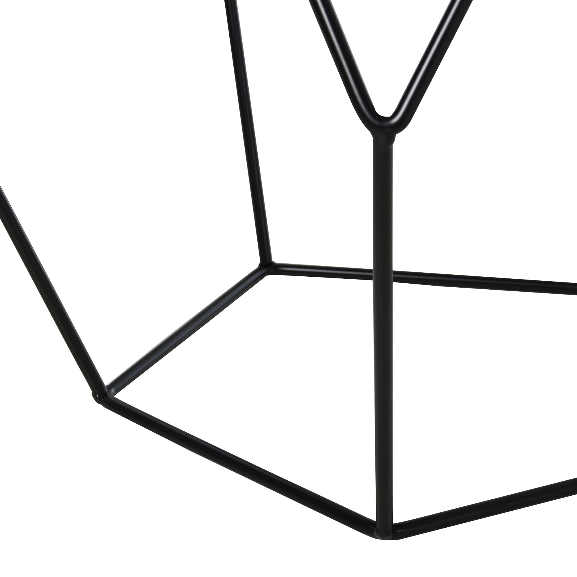 homcom Tavolino da caffè Salotto Design Nordico Minimalista Geometrico Ampio Piano, Acciaio, 54x54x44cm