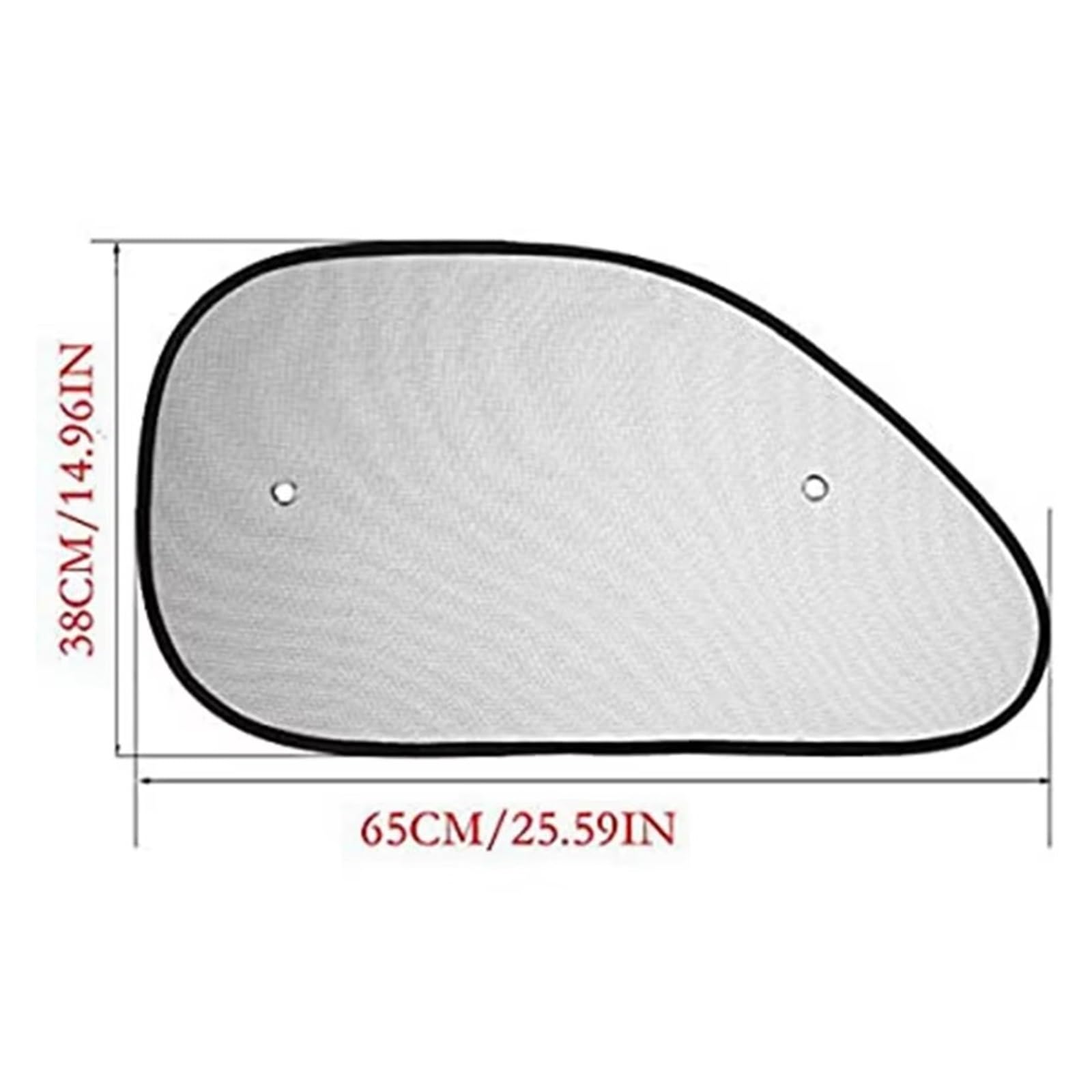 Parasol De Coche Tamaño Universal 25,59x14,96 Pulgadas Para Ventana Lateral Con Ventosas Para Bebés, Niños Y Mascotas, 2 Uds Parasol Para Coche