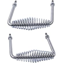 Stainless Steel Spring Handle 5 Wide Overall with 1/2 Steel Rod Compatible with Most Grill Pits Trailers Grills Custom Metal Projects Smokers Wood Stoves and