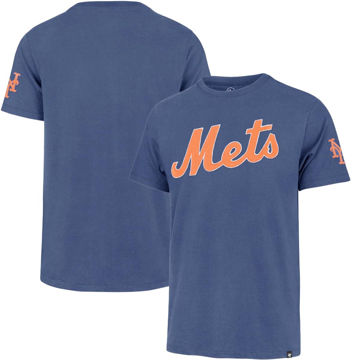 47 Brand MLB Men's Fieldhouse Franklin Team Color Embroidered Wordmark Primary Logo Short Sleeve Baseball T-Shirt