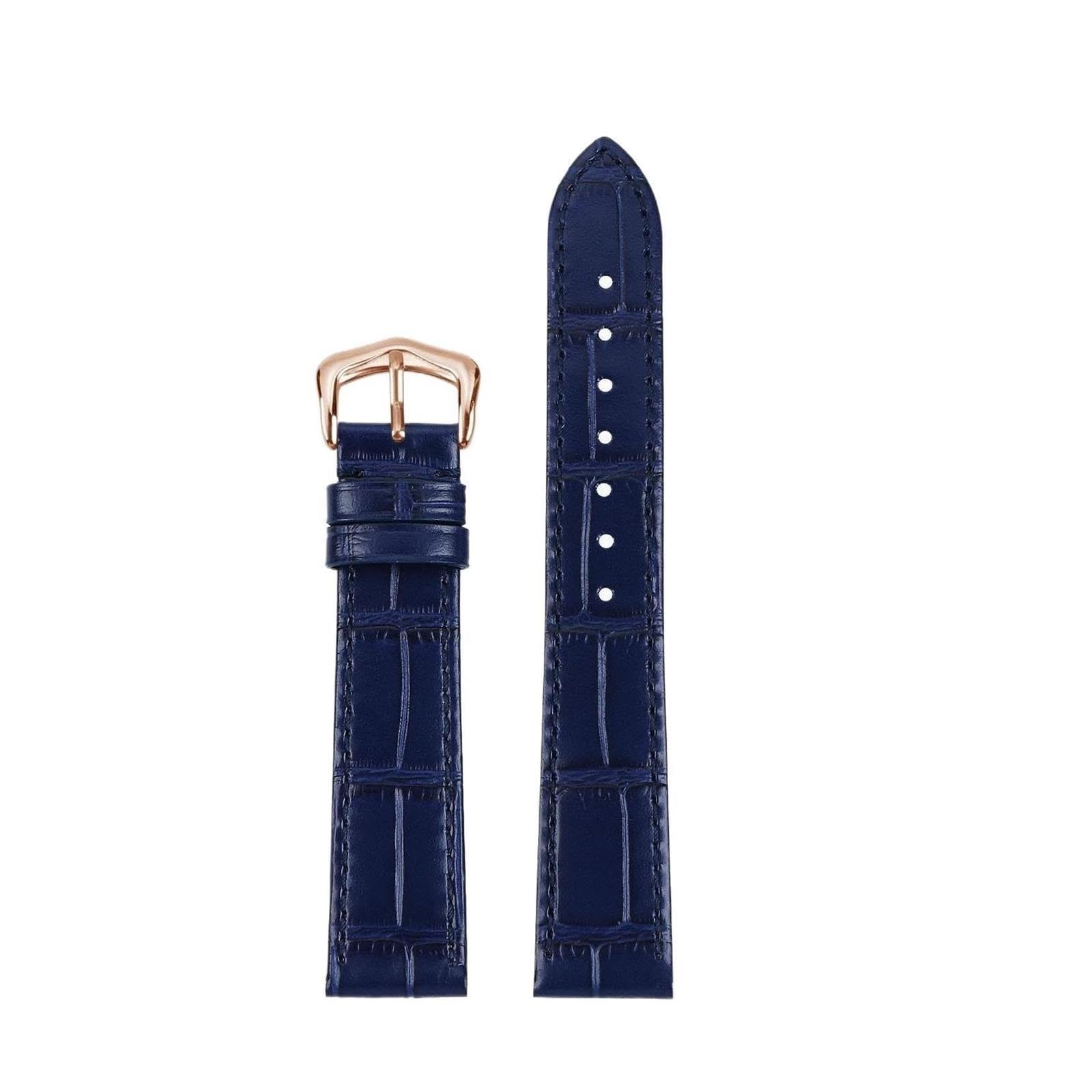 Correa de cuero de liberación rápida de 15 mm, 17 mm, 18 mm, 20 mm, compatible con Cartier Santos Dumont London, banda de cuero de vaca ultrafina unisex