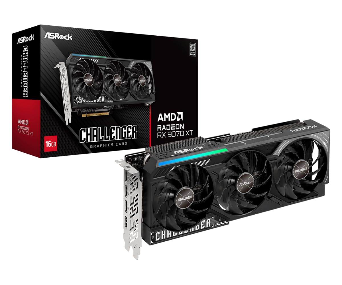 Amazon.com: ASRock Radeon RX 9070 XT Challenger 16GB OC Graphics Amazon.com: ASRock Radeon RX 9070 XT Challenger 16GB OC Graphics