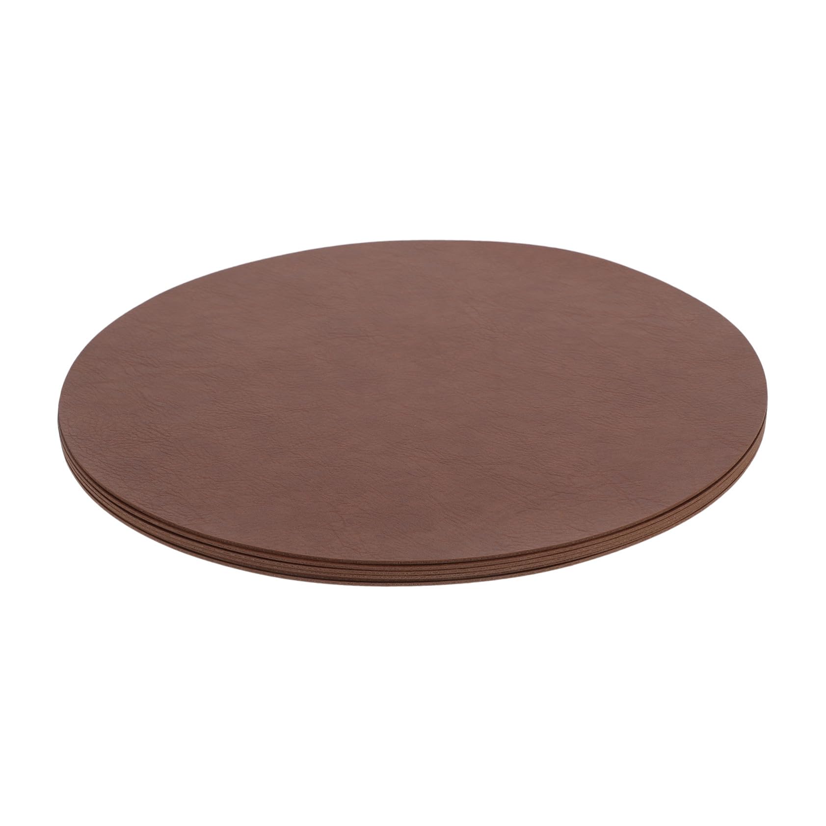 Tapis de table ronds PU pour décoration de salle à manger et fête