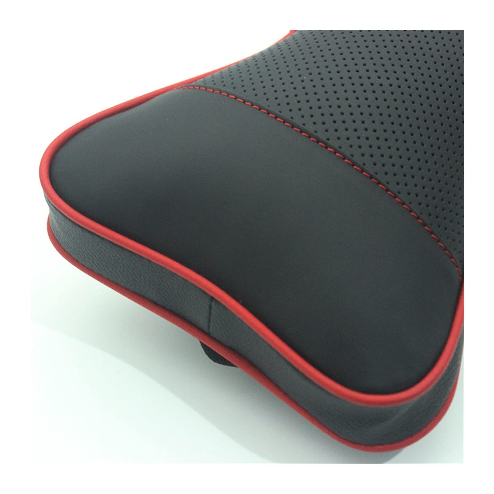 2 Pezzi di Poggiatesta per Auto Cuscino per Il Collo Cuscino per Poggiatesta per Auto in Pelle da Viaggio Accessori Interni per Auto Accessori per Auto (Color : Black)