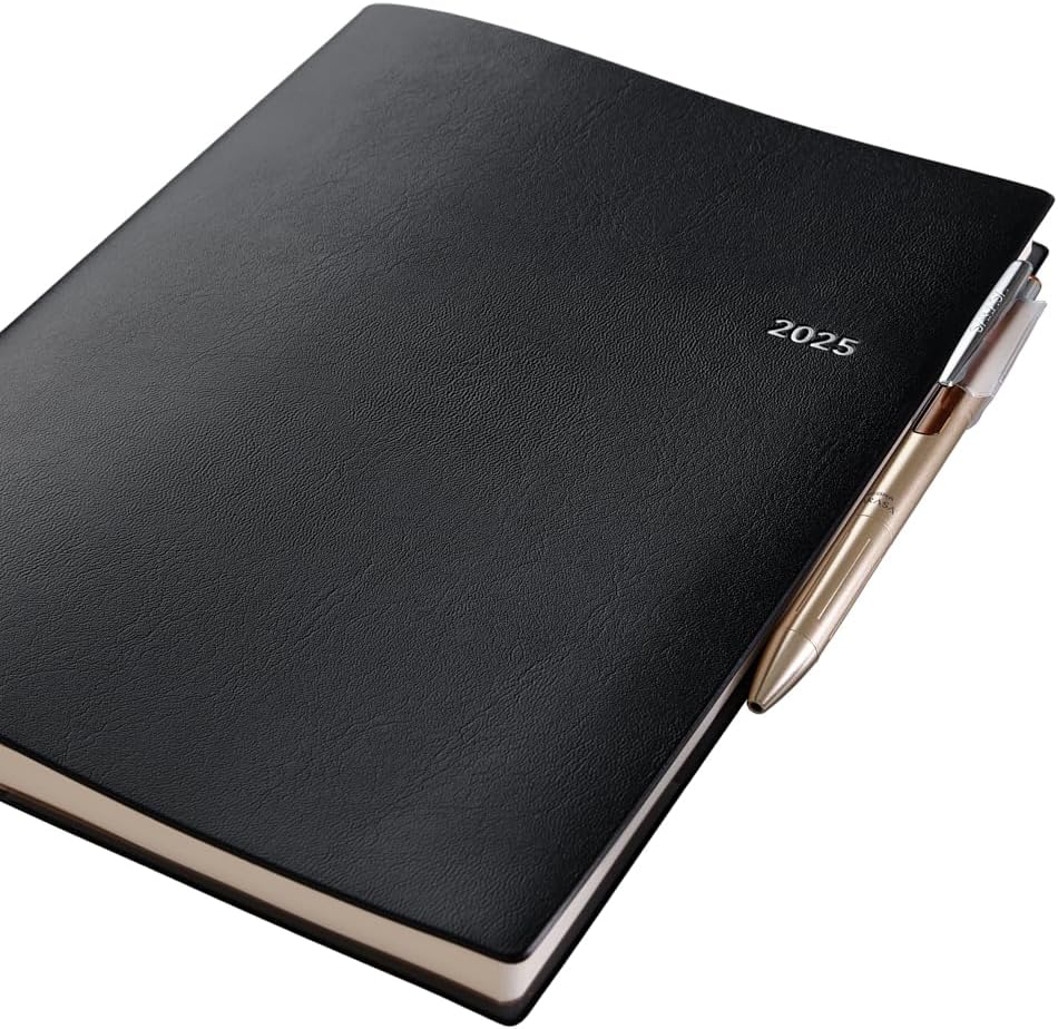 Noritsu NOLTY 9651 Notebook, Begins in April 2025, B5 Weekly Ecre, 1 Black