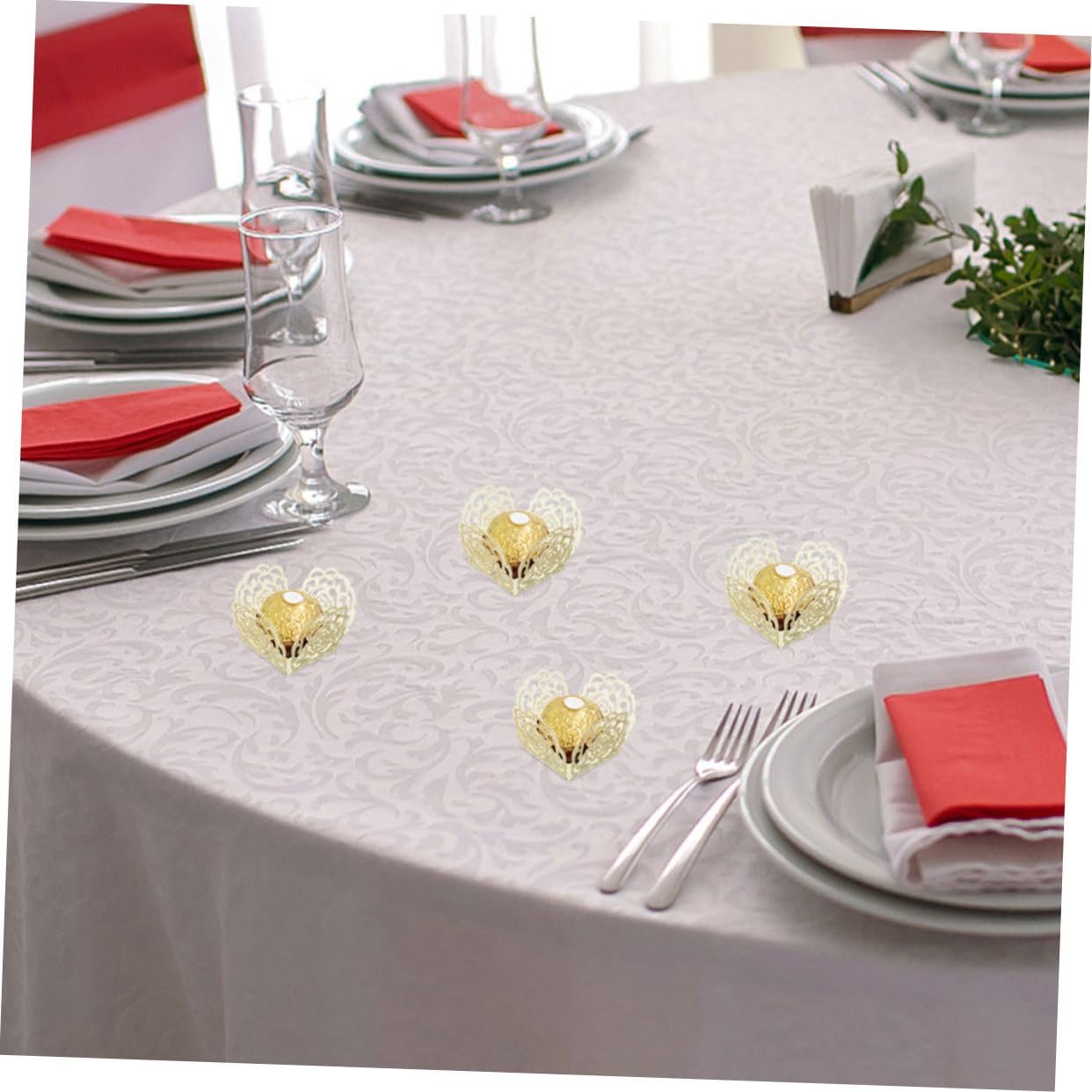 Envoltorios De Trufa Huecos Para Chocolate 100 Piezas, Papel Dorado Purpurina, Moldes Pequeños Para Cupcakes, Aptos Para Bodas y Fiestas, Decoración Elegante Para Postres