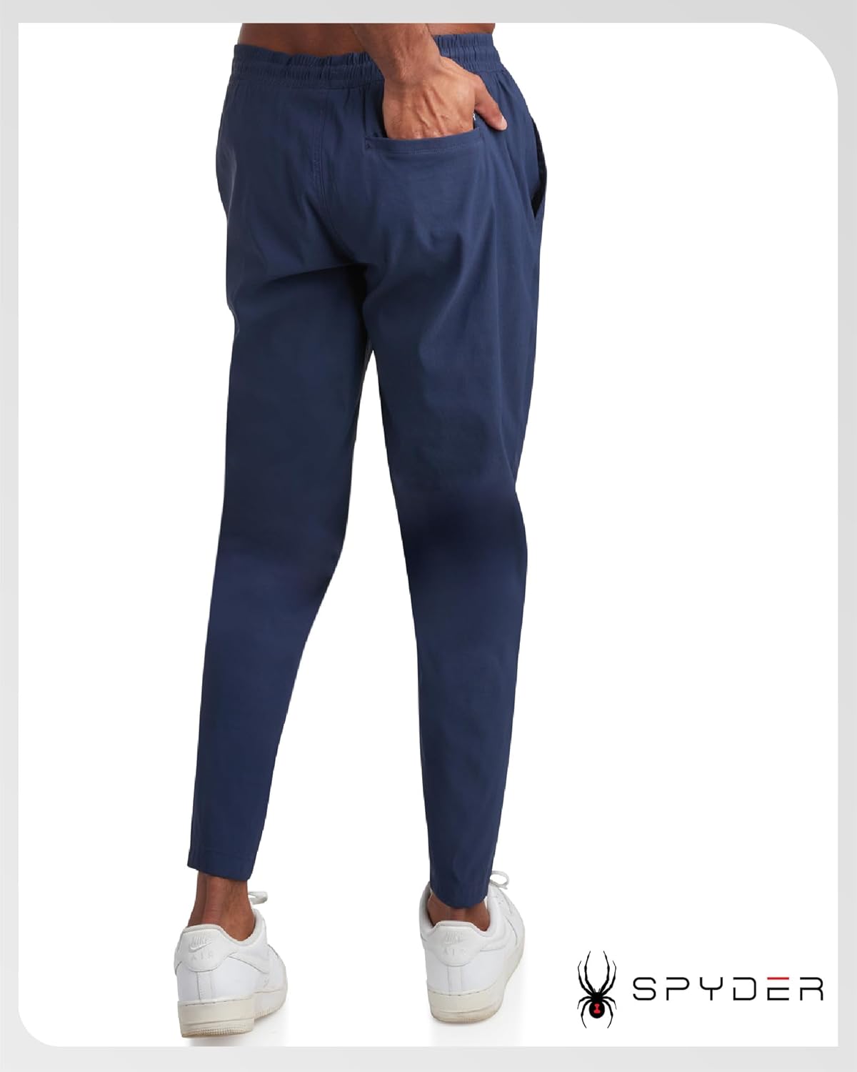 Spyder Mens Work Pants - Lightweight Stretch Athletic Joggers for Men - Moisture Wicking Pants for Work or Casual Golf Wear - Image 2