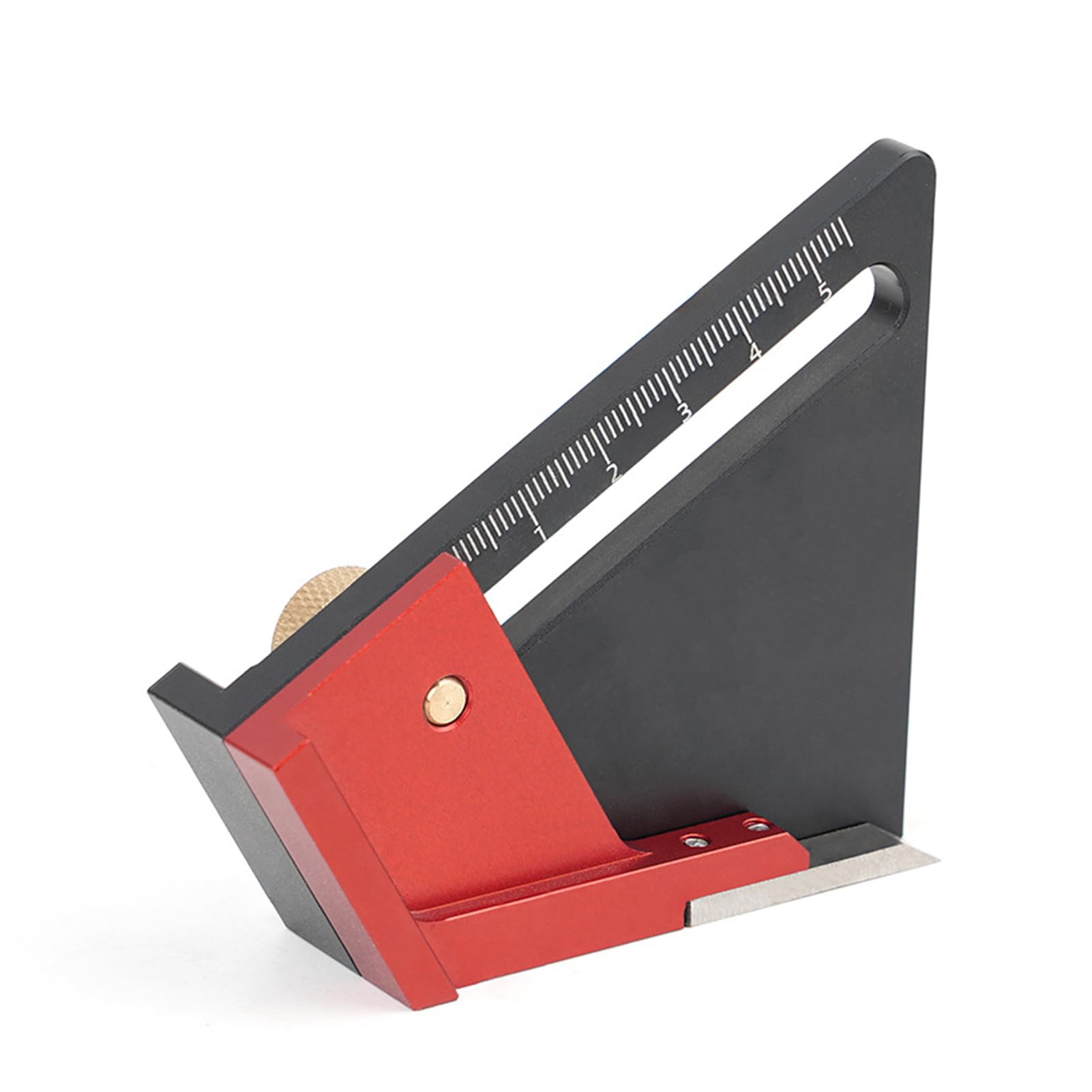 Jauge De Profondeur Pour Défonceuse,Accessoires pour Table de Défonceuse | Guide Métrique Anodisé de Précision 0-58 mm pour Marquage Central - Compatible Scie sur Table, Perceuse à Colonne