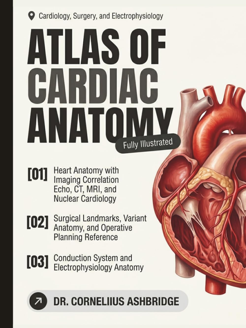 Atlas of Cardiac Anatomy: Heart Anatomy with Imaging Correlation, Surgical Landmarks, Variant Anatomy, and Clinical Application for Cardiology, Surgery, and Electrophysiology