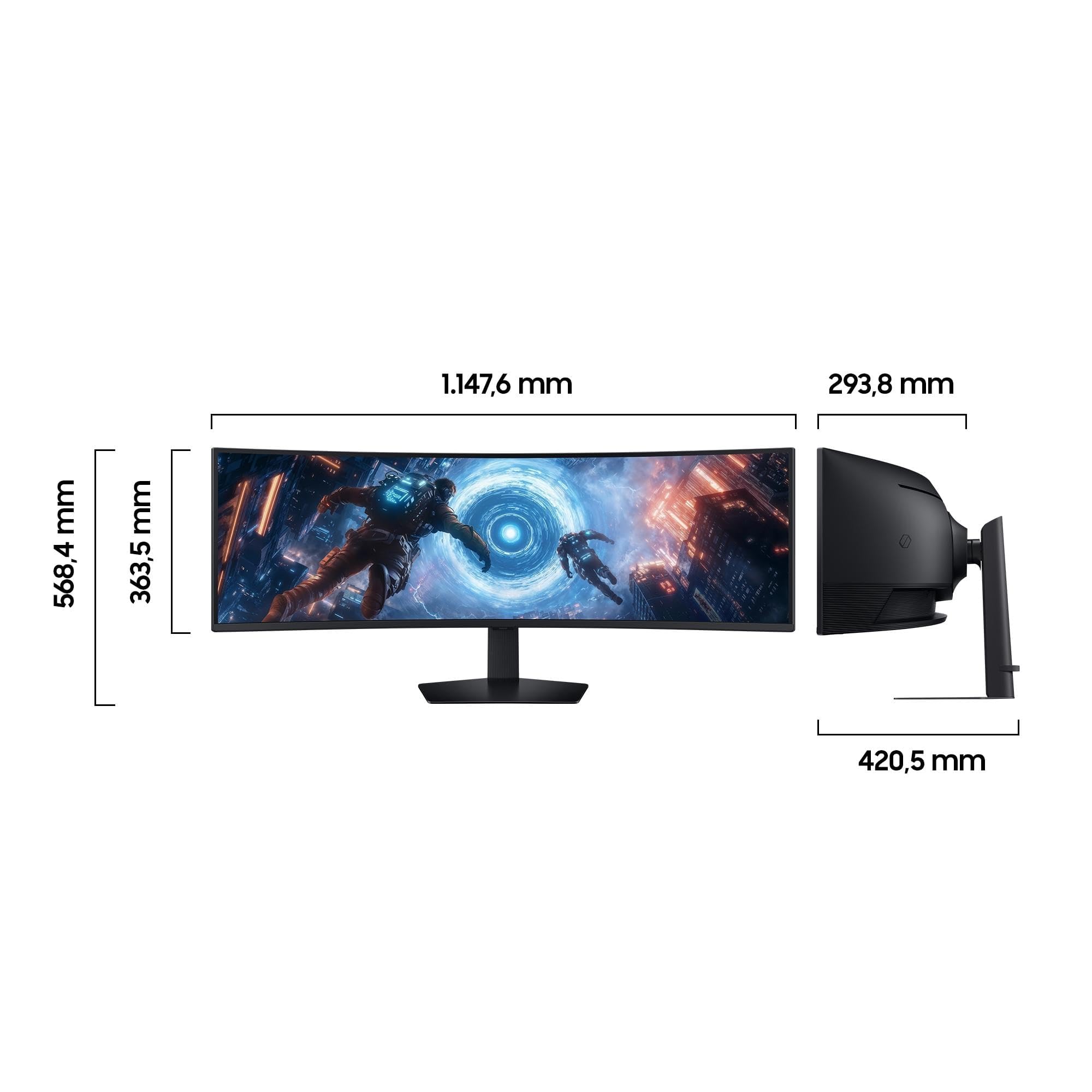 Samsung Odyssey G91F 49-Zoll ULTRAWIDE Curved Gaming Monitor - Dettaglio
