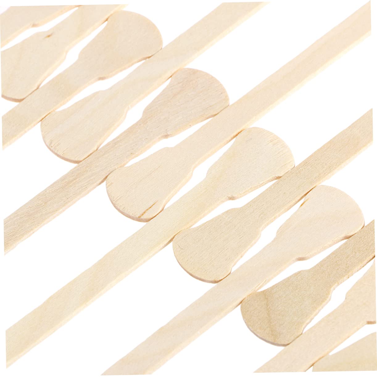 200pcs Wooden Waxing Spatulas Natural Color Wax Sticks for Hair Removal Disposable Applicators for Home and Spa Use