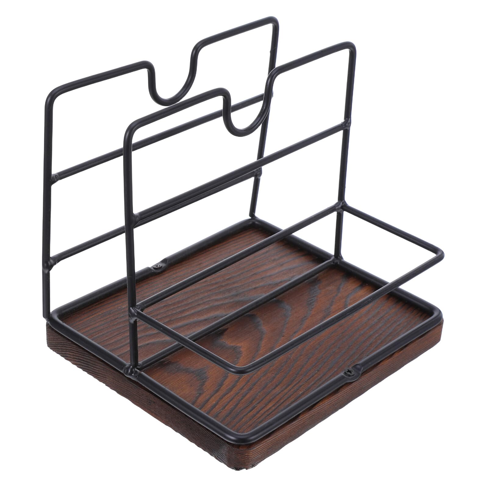 Porte-serviettes moderne bois et support de condiments élégant pour salle à manger
