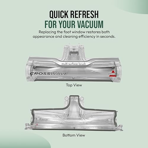 Miniatura 4 de Reemplazo de ventana de pie para aspiradoras Bissell CrossWave Multi-Surface DryVac Cubierta de cepillo Bissell CrossWave OEM # 1608698 para la