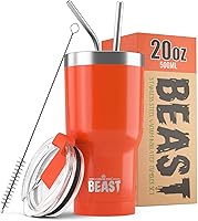 Vista 31 de Beast Vaso de 20 oz de Acero Inoxidable con Aislamiento al Vacío para Café y Hielo de Doble Pared Termo de Viaje (Arcoíris)