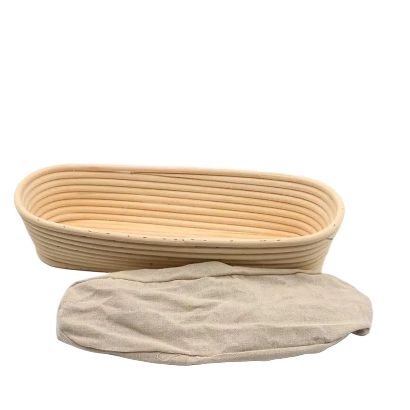 Cestino Per La Lievitazione Del Pane Cestini for la lievitazione dell'impasto del pane Cestino di vimini in rattan di fermentazione Rattan portatile Lievito naturale Pasta tessuta Cestini for la lievi