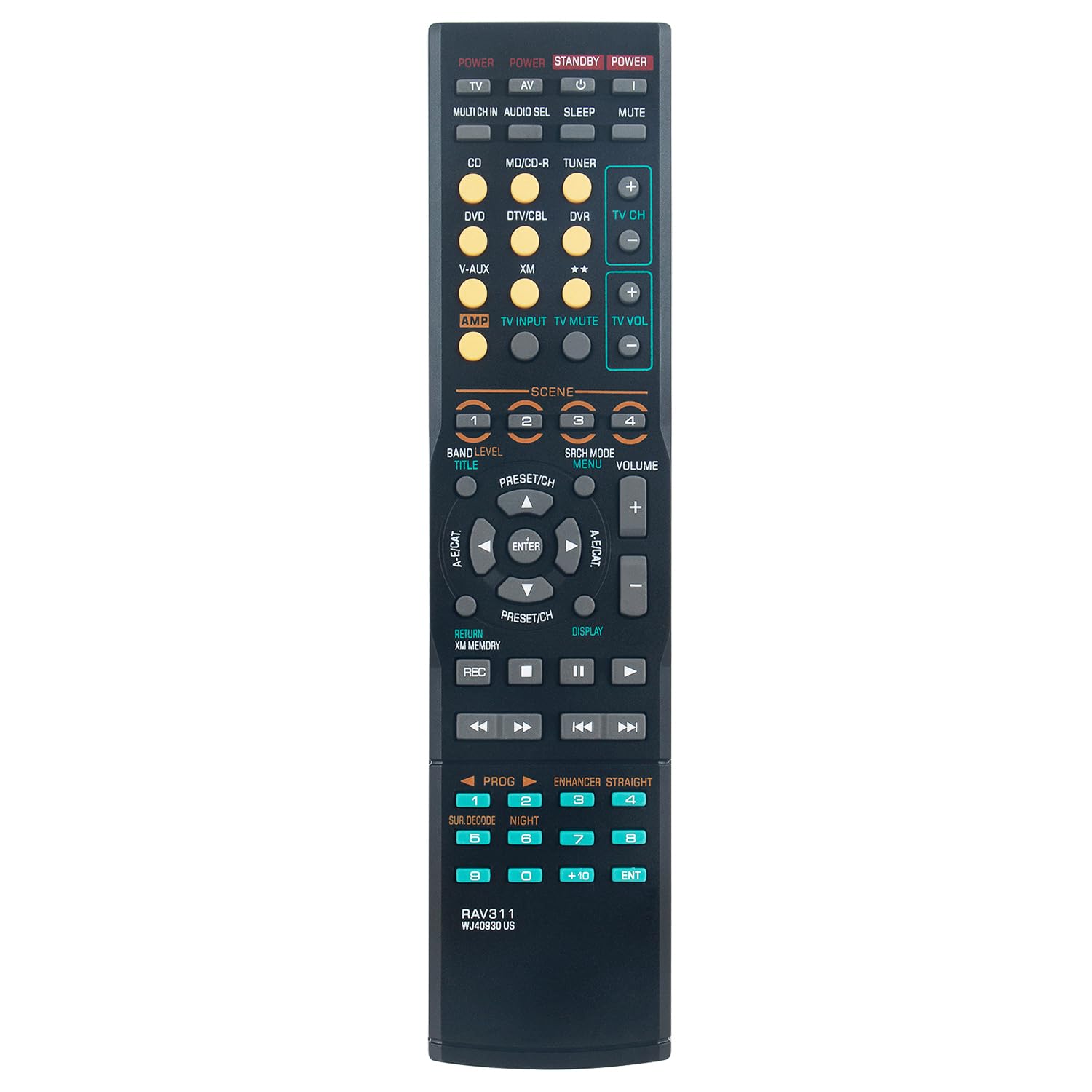 Télécommande de rechange RX-V361 contrôle immédiat sans code - 6