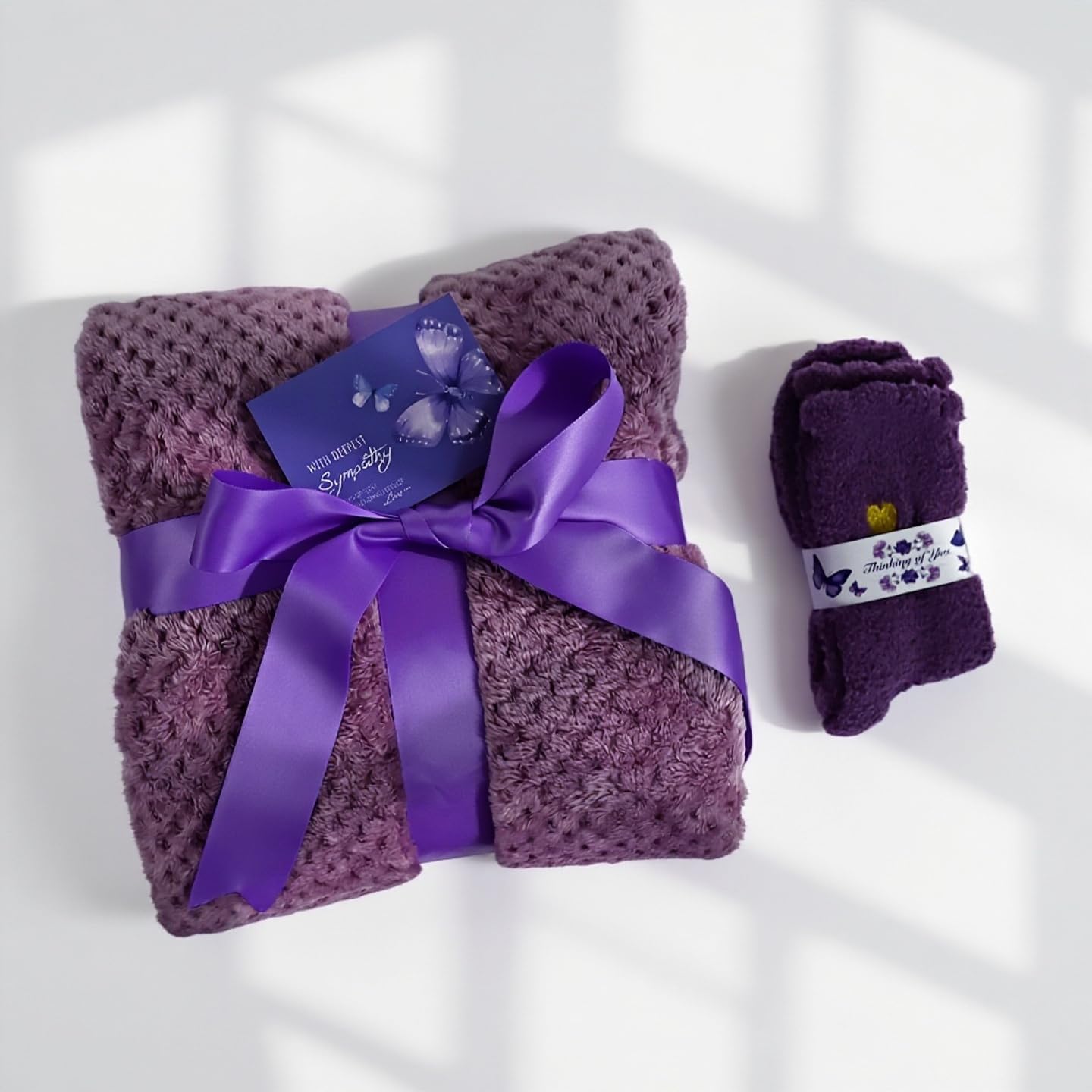 Sympathy Gift Basket for Women with Blanket – Miscarriage, Bereavement & Grief Gifts for Loss of Mother, Father, Husband or Loved One