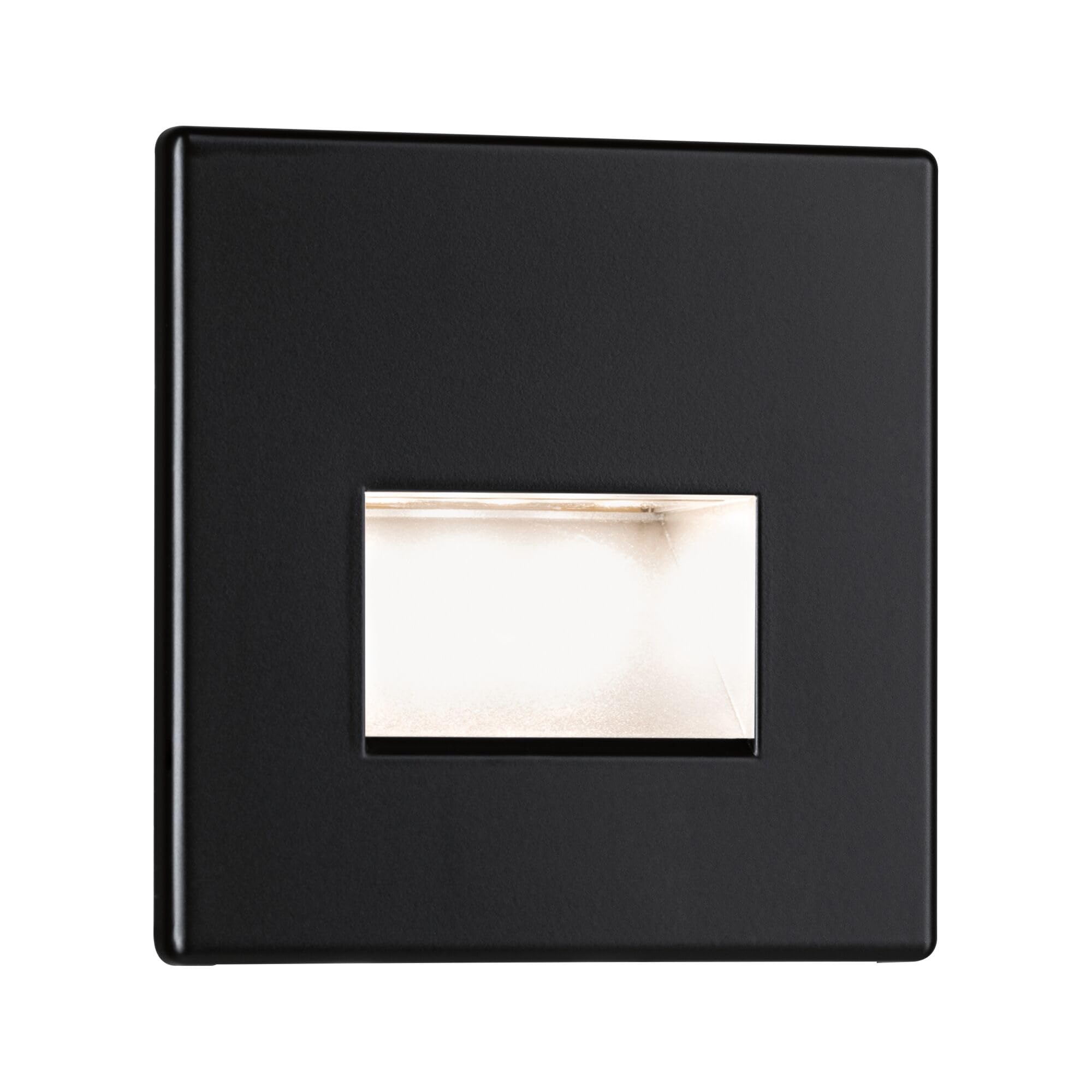 Paulmann 93094 oprawa wpuszczana LED opr. wpuszcz. w ścianę Edge Quadro zest 80x5mm 50lm 230V kwadr w zest. 1x1,2 W Outdoor Czarny mat tw. szt. 2700K