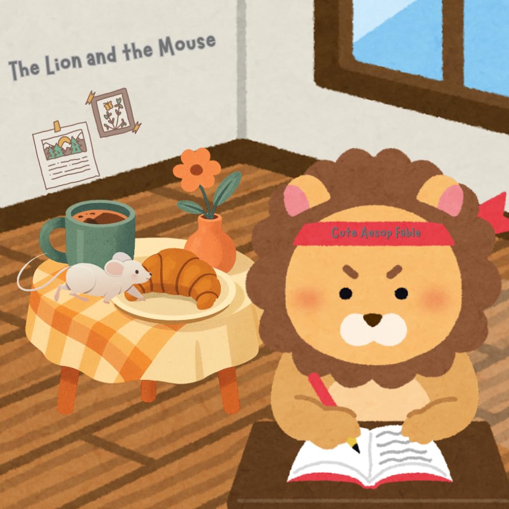 The Lion and The Mouse: Cute Aesop Fable for Kids or English as a Second Language Learners