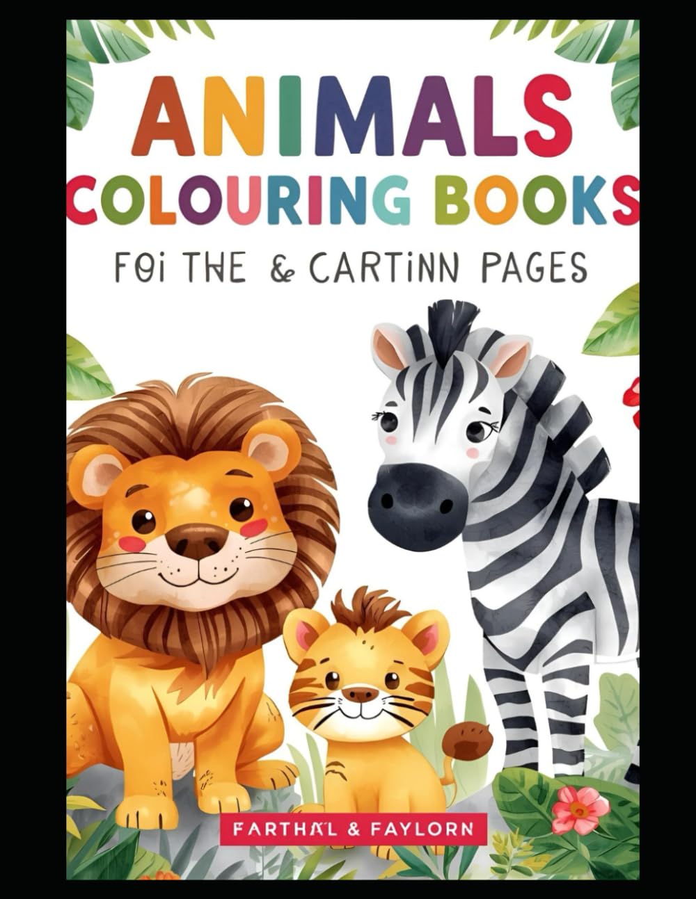 Fun & Creative Coloring Book for Kids Cute Animals, Shapes or Ages 3-6