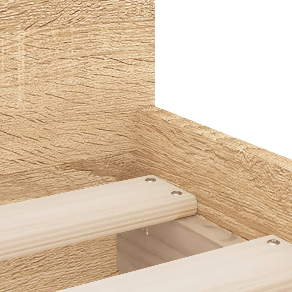 vidaXL Estructura de Cama con cajones Roble Sonoma 90x200 cm