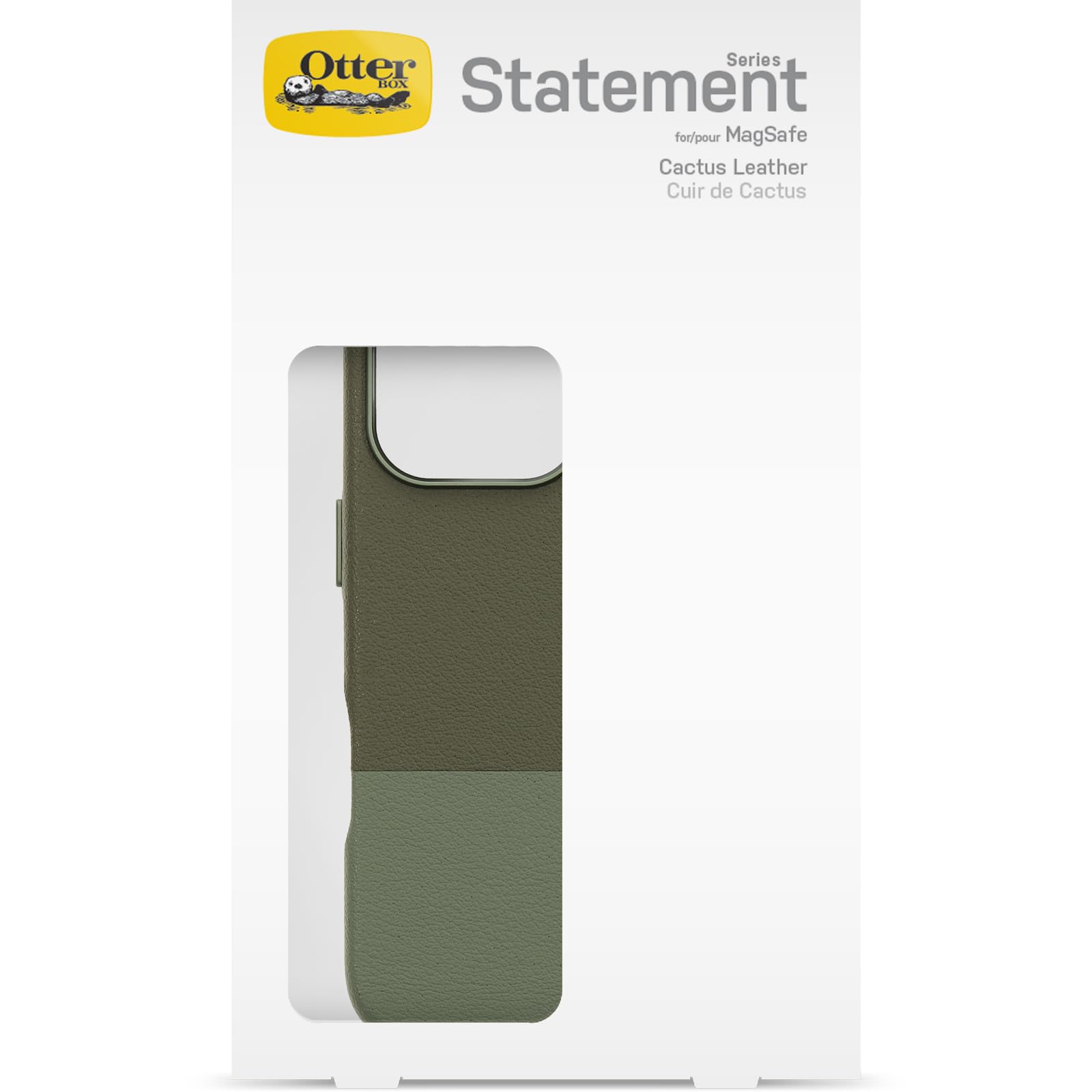 Otterbox Leather Alternative Slim Funda para iPhone 16 Pro, a Prueba de Golpes, a Prueba de caídas, Funda Fina Protectora, Testada 3X con estándares Militares anticaídas, Mojave Moss