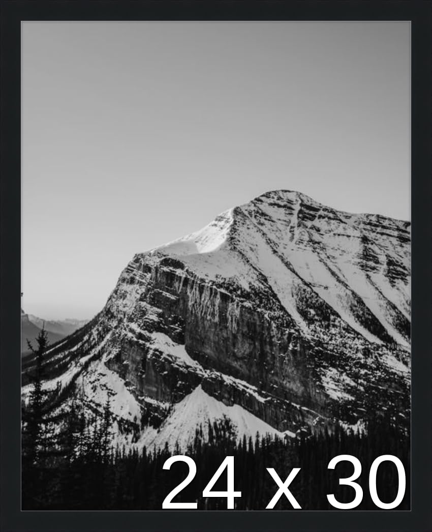 Frame It Easy 24 x 30 Black Wood Frame (Derby)