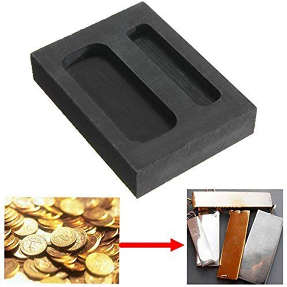 Stampo Lingotti Grafite 3D - 4 Pezzi Per Fusione Metalli Preziosi Come Oro E Argento - Foto 10