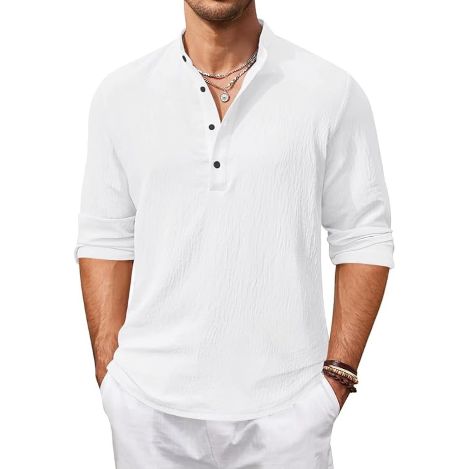 bellstone Men's Solid Regular Fit Shirt-picture-22