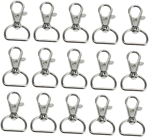 DIY Essential 30 ganchos de hebilla de langosta clips a presión para el hogar bolso llavero cierre