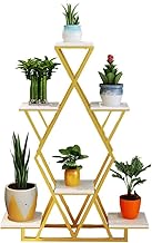 Plant Stands, Iron Flower Shelf, Marble Flower Stand for Living Room, Multi-Layer Plant Stand Space Saving Plant Stand for