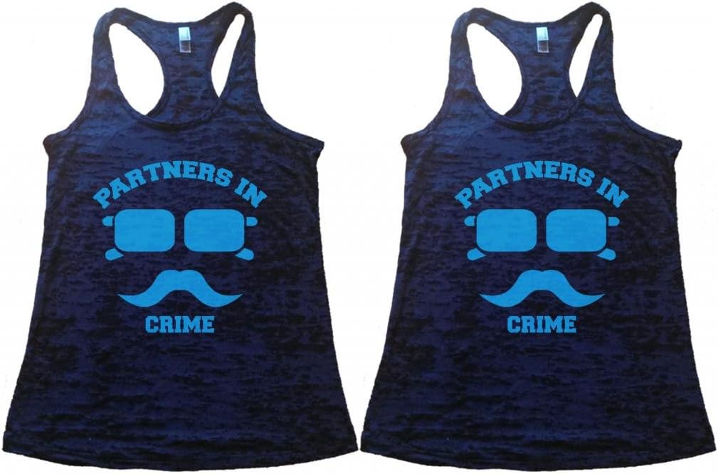 Shirts By Sarah Women's Best Friend Tank Tops Partners In Crime Hipster