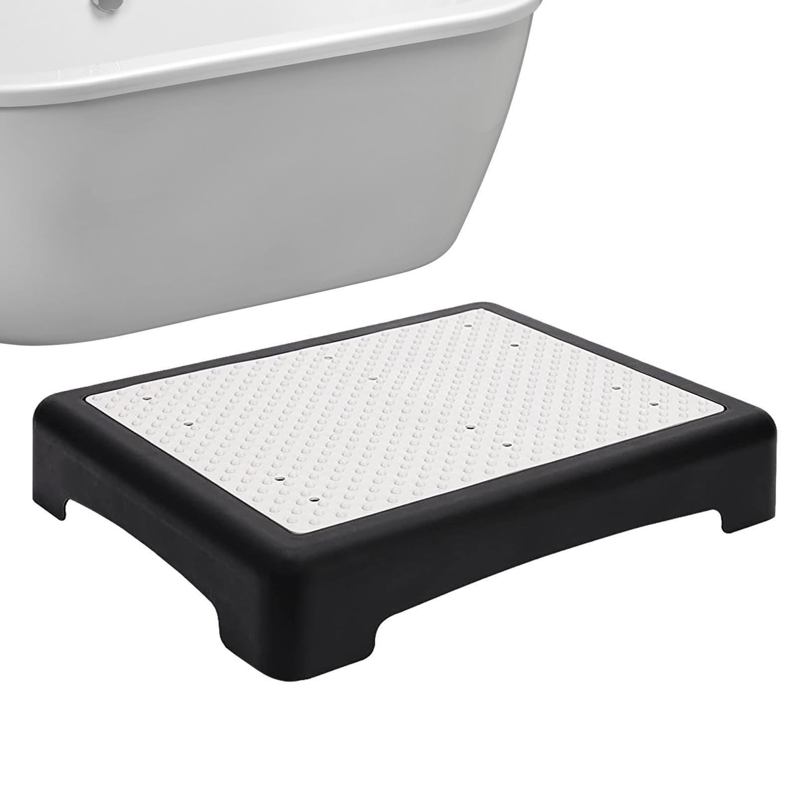 Sgabello portatile a mezzo gradino, antiscivolo, pieghevole, per uso interno ed esterno, leggero, per salire in sicurezza e aumentare l'altezza dei gradini