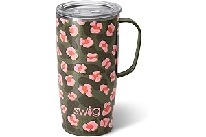 Swig Life 22oz Travel Mug: Insulated Tumbler with Handle for Hot or Cold Drinks