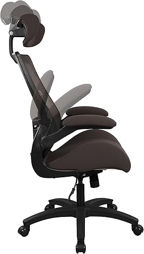 Miniatura 7 de BOLISS Silla de oficina ergonómica de malla de 400 libras, silla de escritorio con respaldo alto, reposacabezas ajustable con brazos abatibles,