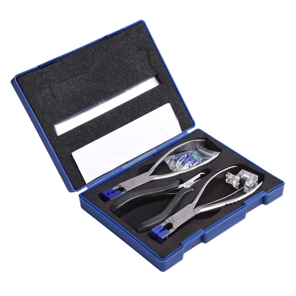 Nikou Juego de alicates para anteojos, herramientas alicates herramientas opticas Juego de alicates para anteojos Portátil sin montura para desmontar marcos de gafas Kit de para montura sin marco