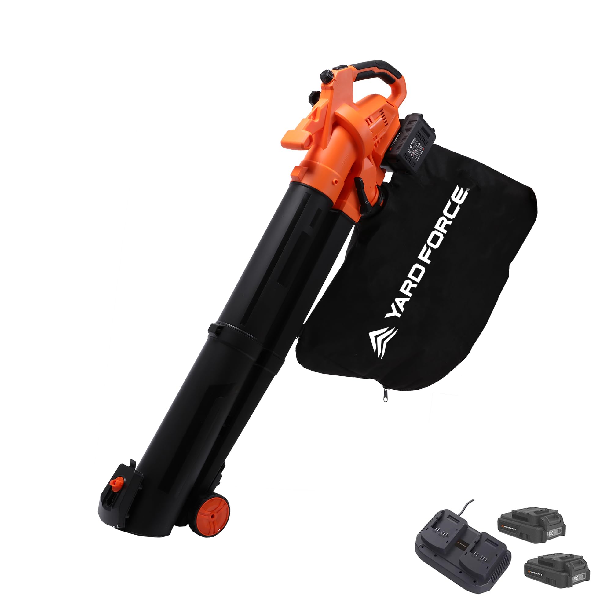 Yard Force LB C20C 40V Cordless Leaf Blower & Vacuum – 3-in-1 Garden Tool with 45L Collection Bag, Mulching Function, Variable Speed, 2 x 20V/4.0Ah Batteries – CR20 Range Compatible — image 1