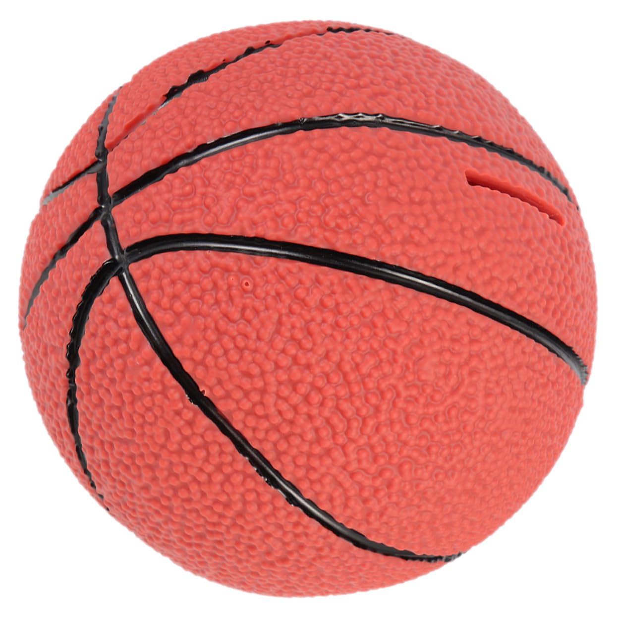 SUPVOX Salvadanaio Design Affascinante e Chic in Vinile a Forma di Pallone da Basket – Portamonete Decorativo Resistente alle Deformazioni e Spigoli Vivi per Cameretta o Soggiorno