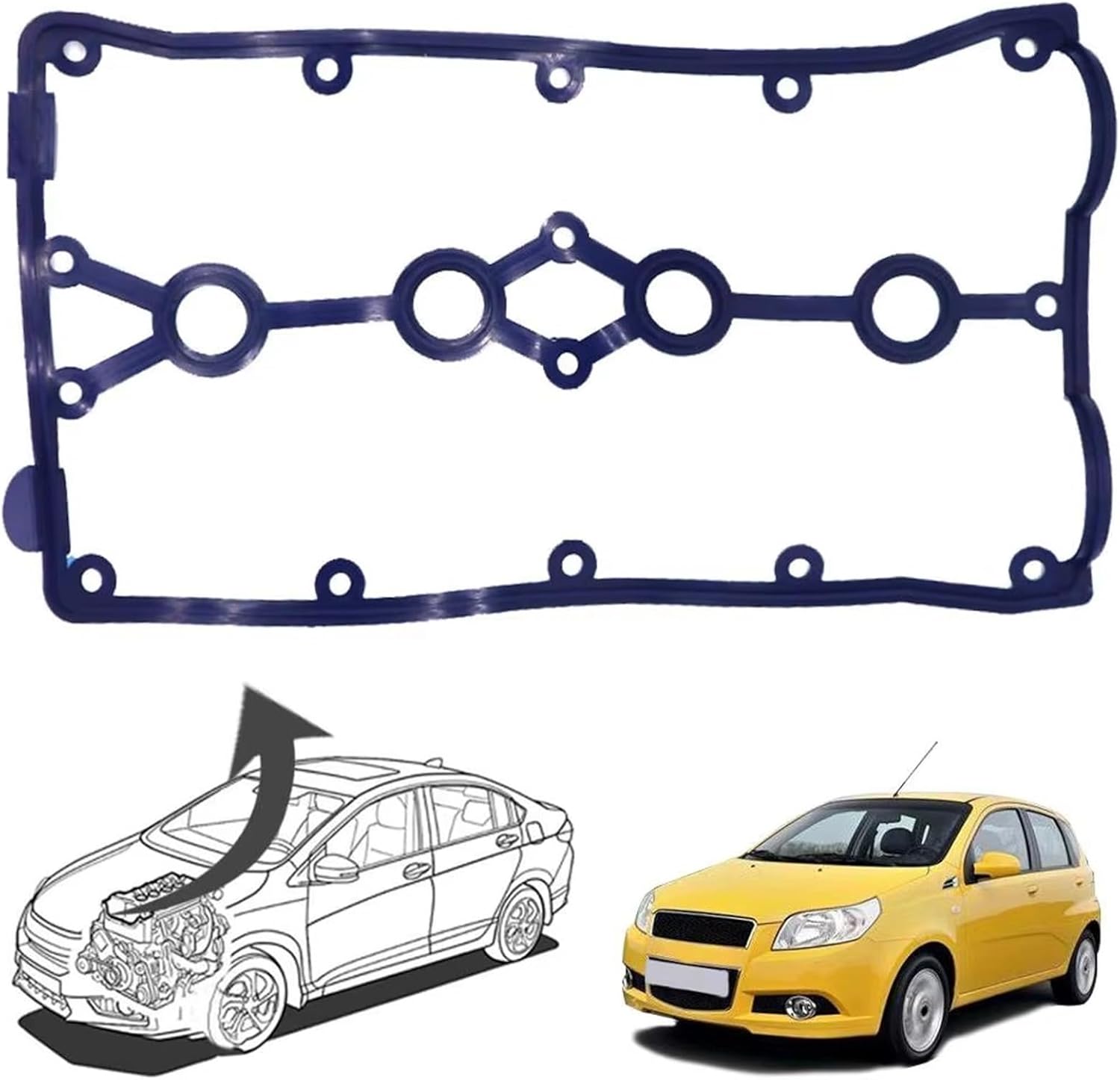 Valve Cover Seal for Buick for Excelle 2004-2005 Car Engine Cylinder Head Valve Cover Gasket 96353002 Auto Parts