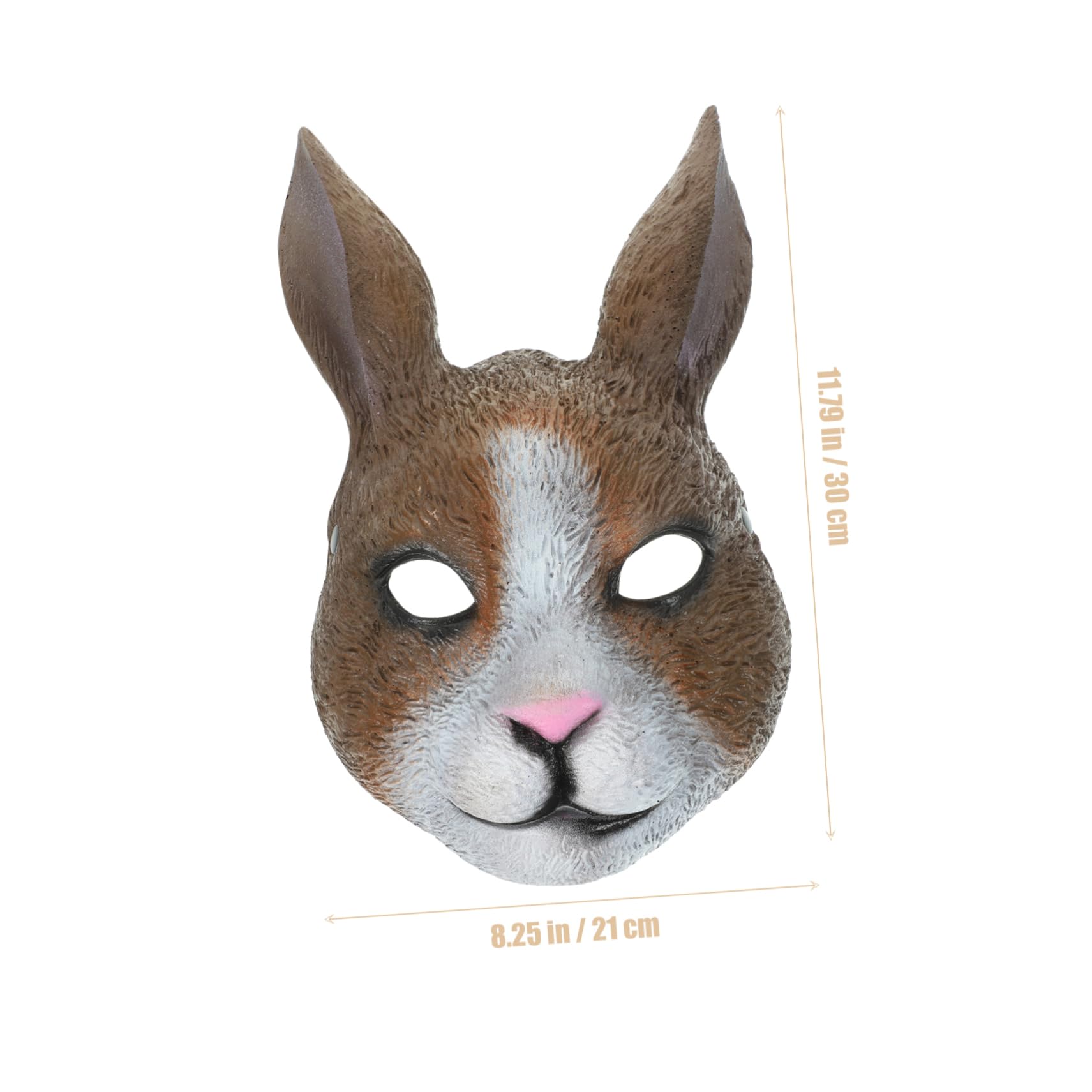 OATIPHO Portable Animal Mask for Halloween Rabbit Mask Lightweight Design Cosplay Costume Mask