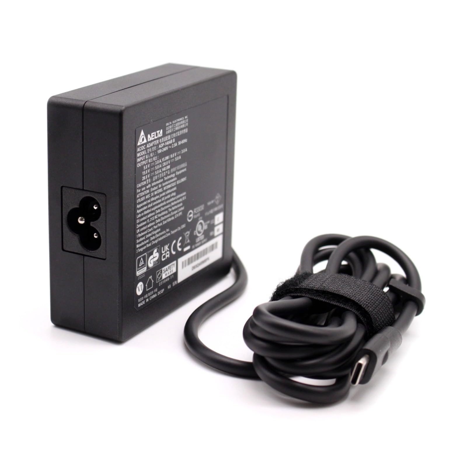 Cargador universal de portátil USB C de 140 W para Mac Book Pro 16 15 13 2018/2019/2020, Mac Book Air, Lenovo ThinkPad, HP Chromebook, Dell XPS,ACER y todas las cargas USB-C 96W 87W 65W 61W