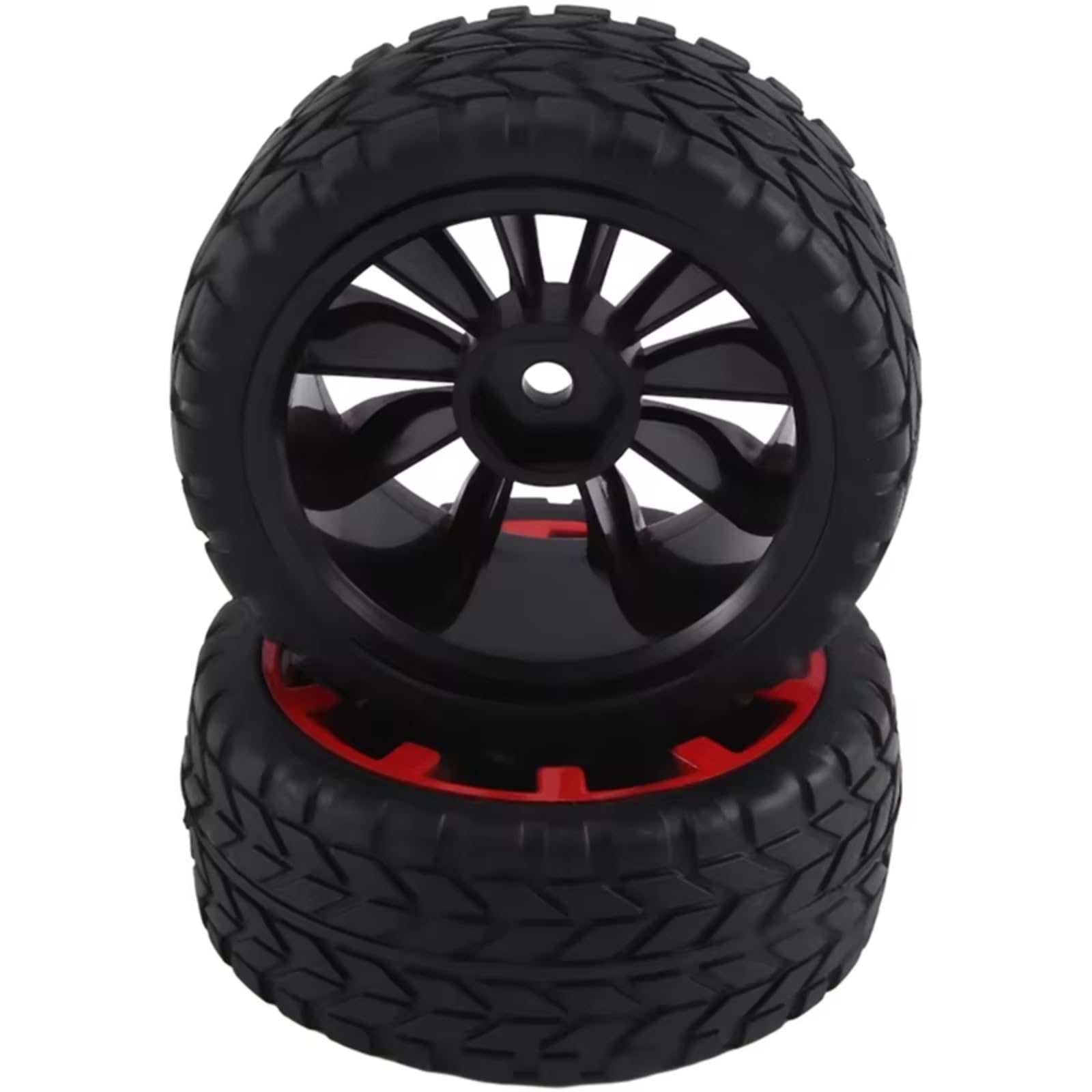 RC Pneumatici Ruote per 1/10 4 Pezzi Cerchi Esagonali da 12 Mm Pneumatici in Gomma da 2,59 Pollici RC Auto per Turismo su per Strada Accessori di Aggiornamento Parti di Ricambio(C)