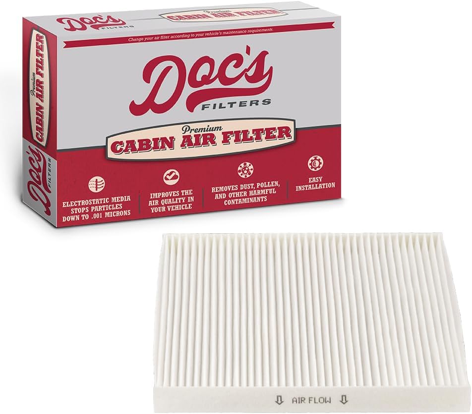 Doc's Filters Cabin Air Filter DC3040 | Compatible with Toyota Corolla 2000-2008