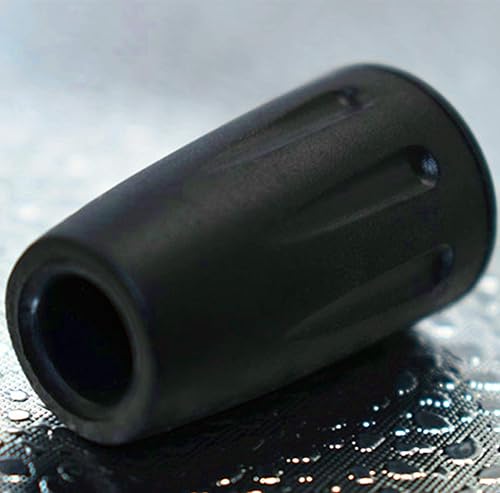 Miniatura 6 de Cubierta de puntas de goma (paquete de 8) de repuesto para bastones de senderismo plegables (negro)