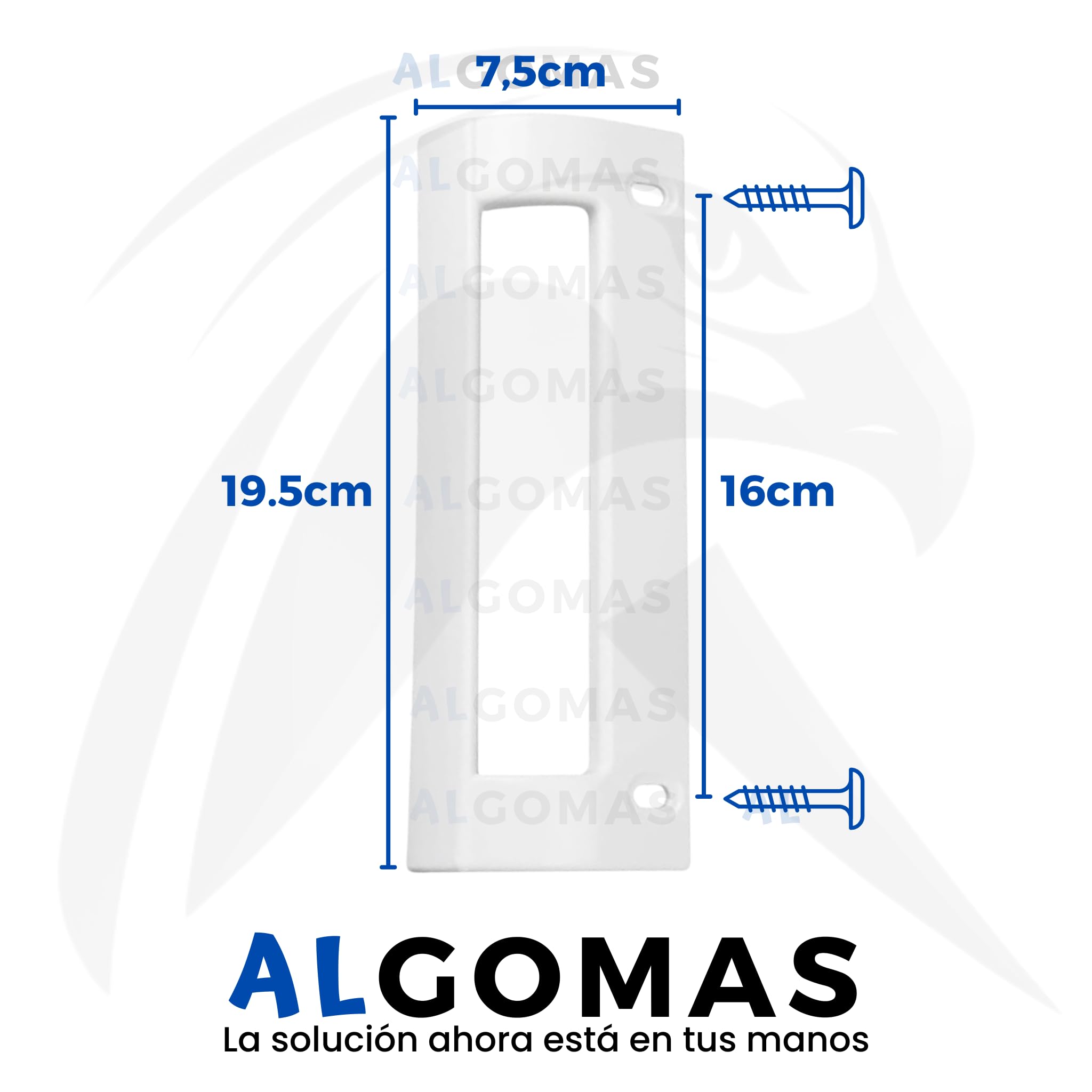 ALGOMAS® 2 x Maniglie per frigorifero adattabile a Balay, Bosch. LG, Lynx, Crolls | Distanza tra le viti 16cm | 93613 | 00093613